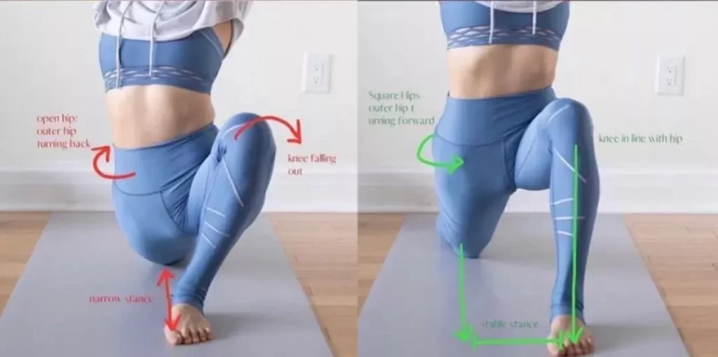 4 yoga moving pictures teach you to adjust the pelvis and find the gluteal muscles