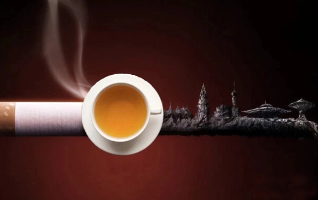 What is the side effect of smoking and drinking tea insists