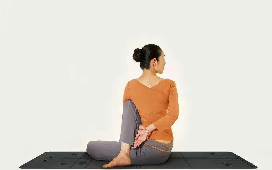 Half fish king twist yoga posture