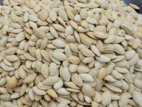 What precautions should be taken when eating pumpkin seeds?