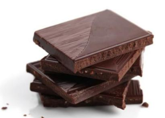 How many pieces of dark chocolate should eat per day female male