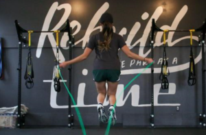 10 minutes of jump rope is equivalent to how much running