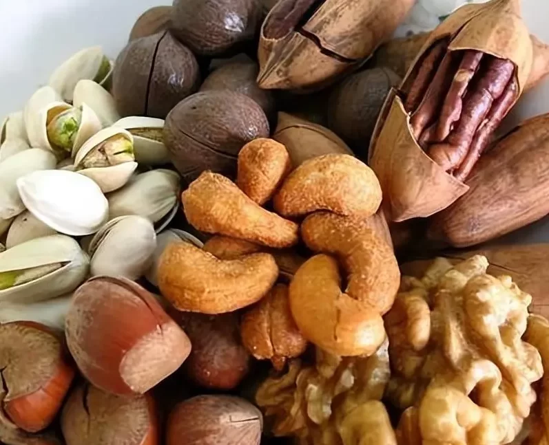 Nuts with different flavors