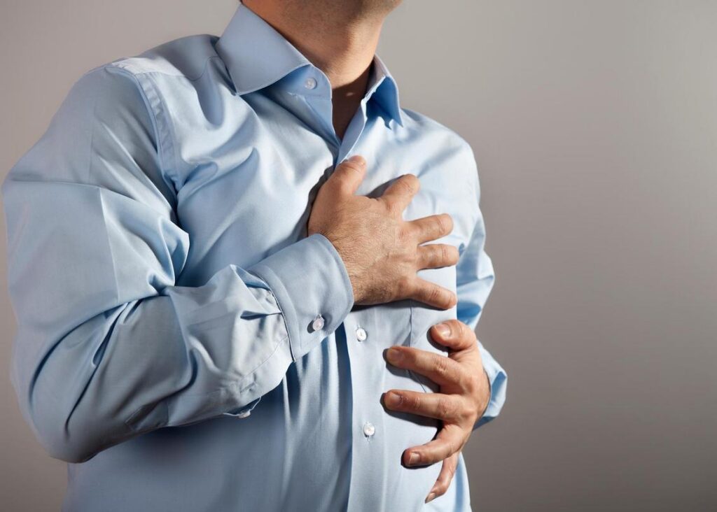 3. Chest tightness and discomfort