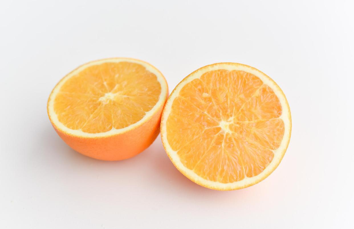 What are the benefits of oranges in the morning, Afternoon, and At